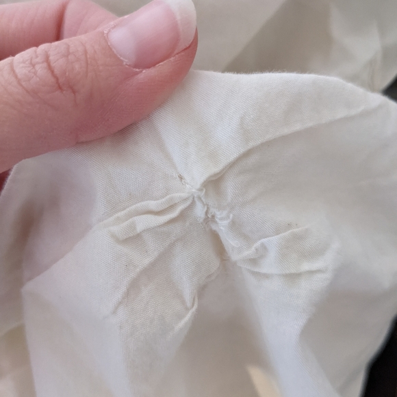 West Elm Off-White King Pintuck Duvet Cover - Picture 4 of 7